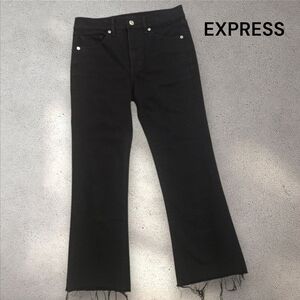 Express Black Ankle & Cropped Jeans